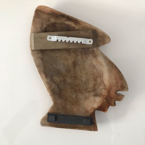 Vintage Stone Wall Art Aztec Style Face - Picture 3 of 8